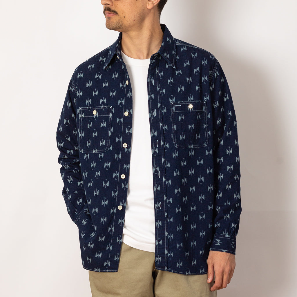 Work Shirt Indigo Kasuri - Papillon