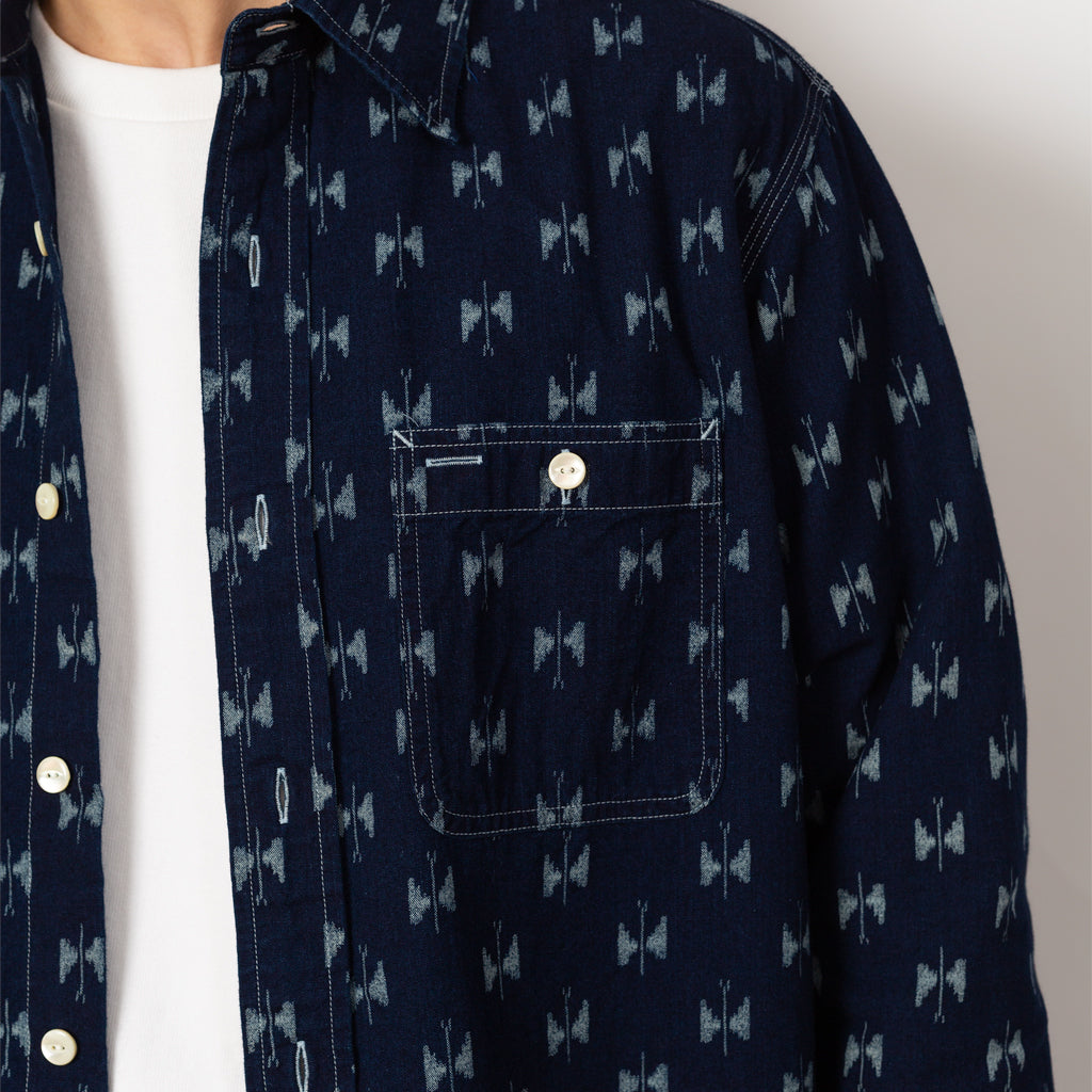 Work Shirt Indigo Kasuri - Papillon