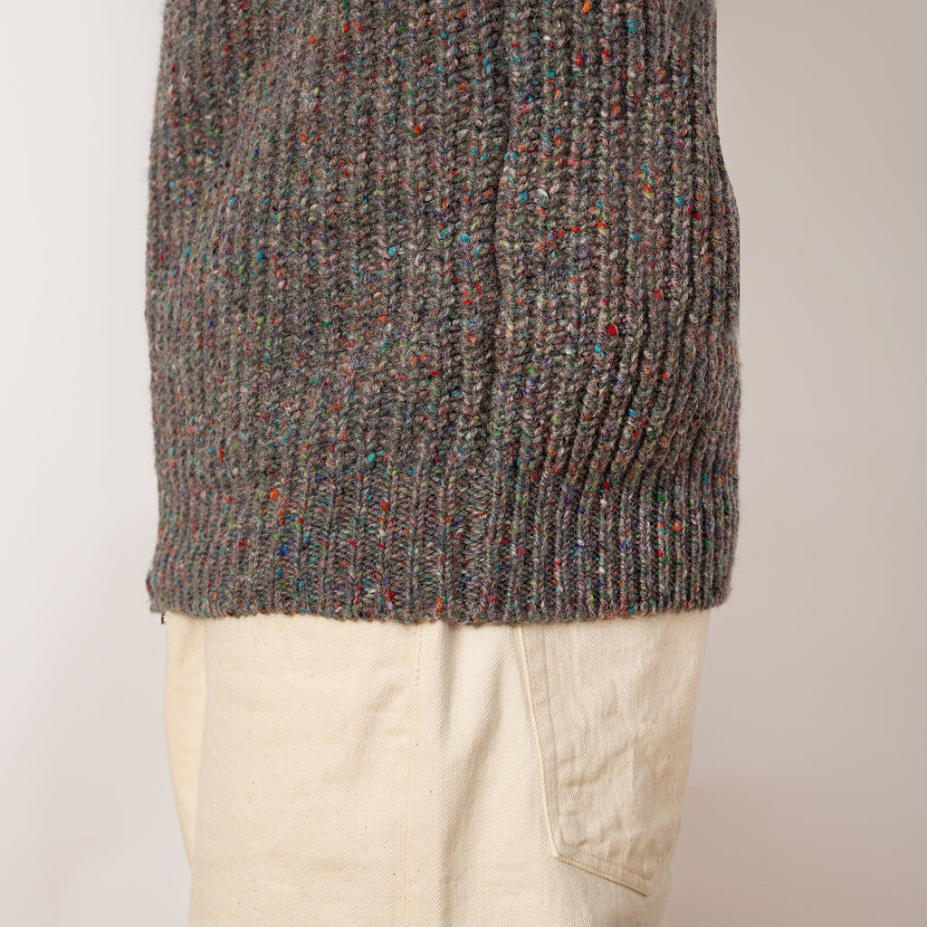 Loose Ends Zip Up Knit - Space