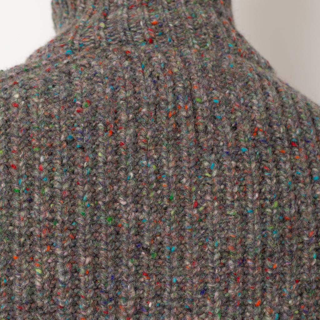 Loose Ends Zip Up Knit - Space