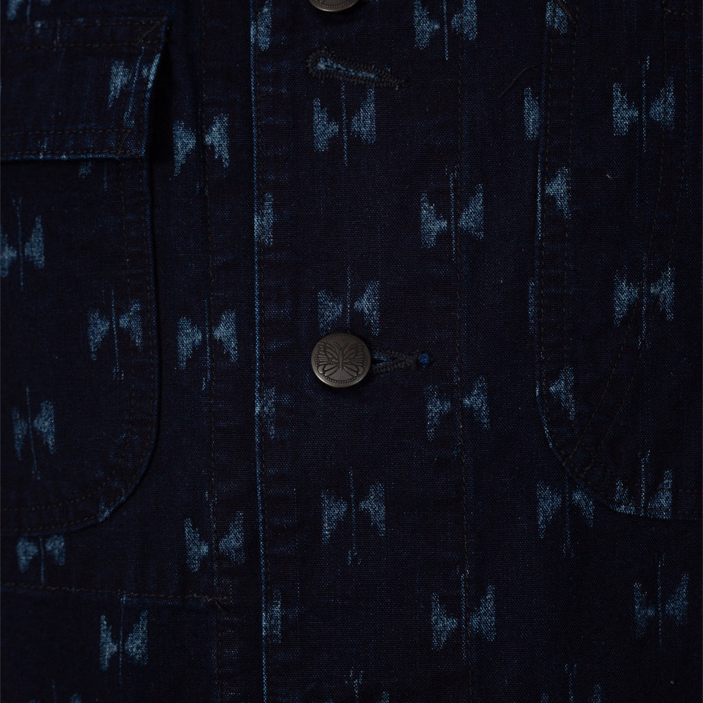 Short Coverall Jacket Printed Kasuri - Papillon