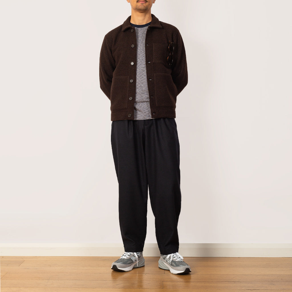 Uniform Jacket Wool Fleece - Brown