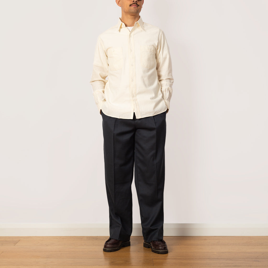 Chambray Work Shirt - Off White