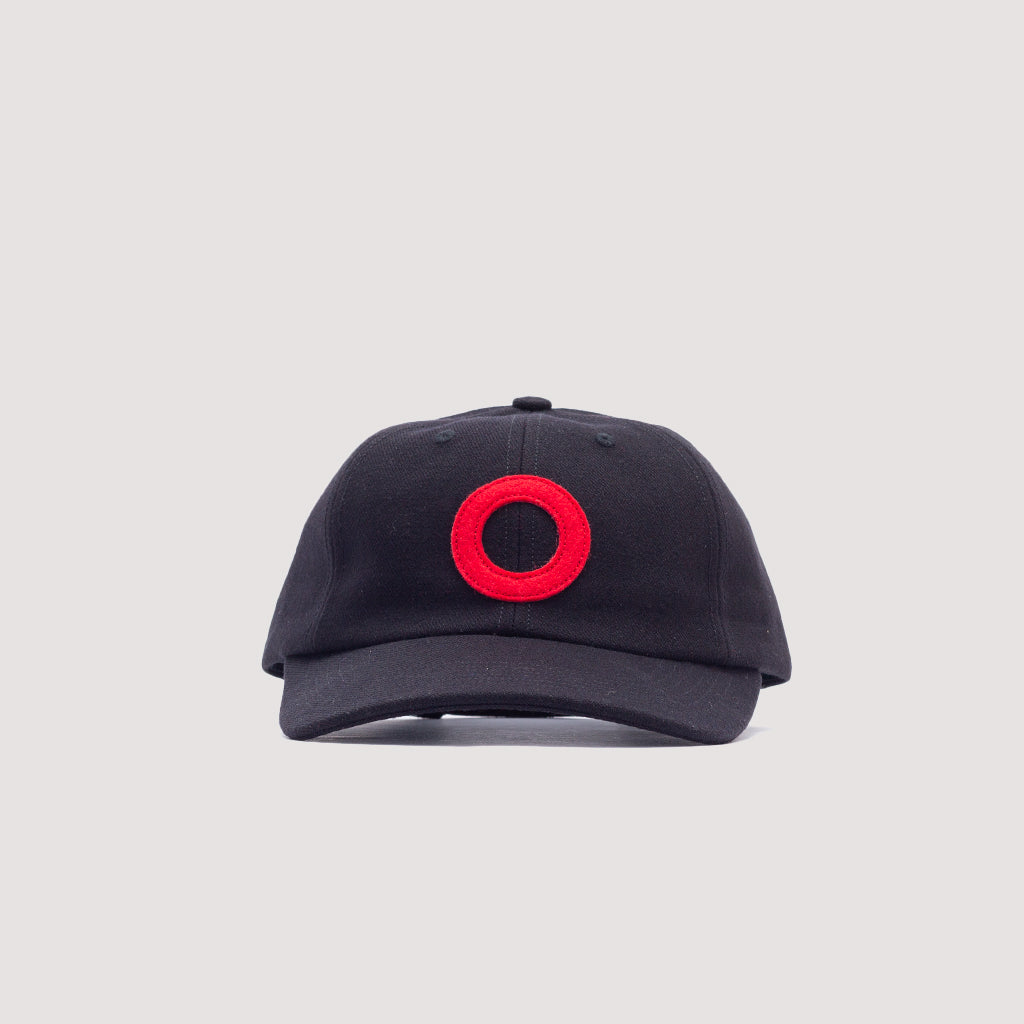 O 6 Panel Cap - Black/Red