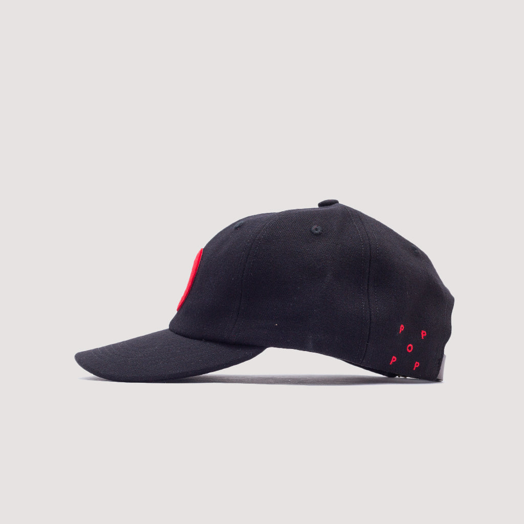O 6 Panel Cap - Black/Red