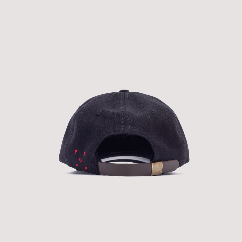 O 6 Panel Cap - Black/Red