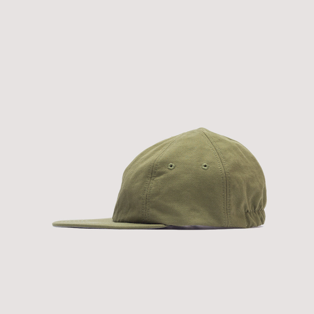 Classic 6 Panel Cap - Green (Grey Underbrim)