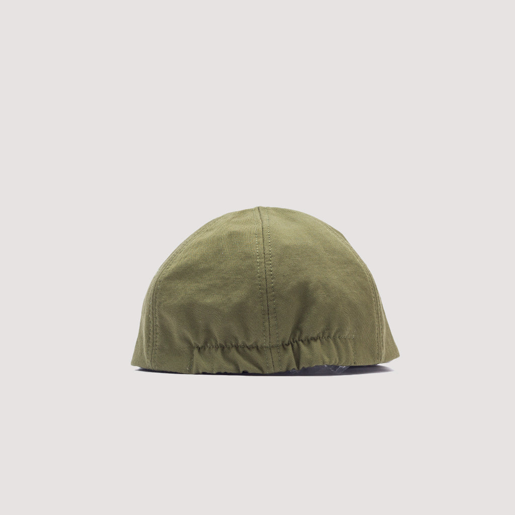 Classic 6 Panel Cap - Green (Grey Underbrim)