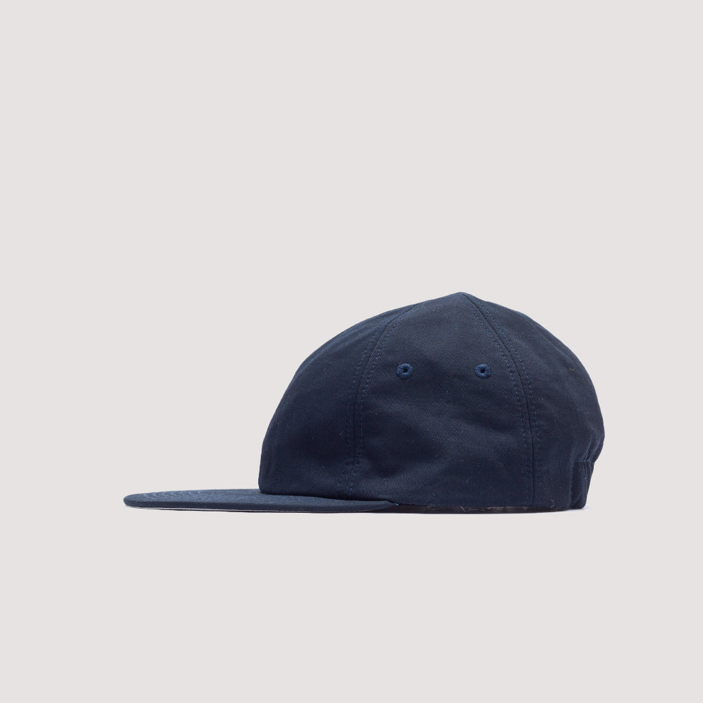 Classic 6 Panel Cap - Navy (Grey Underbrim)