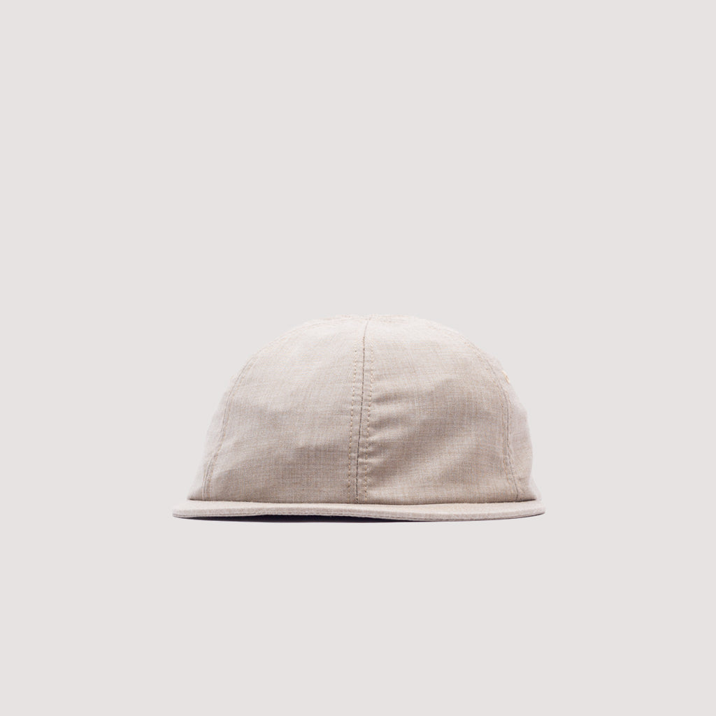 Tropical Wool 6 Panel Cap - Beige