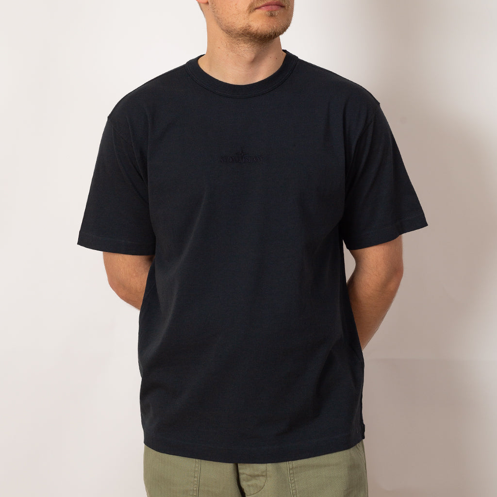 Stitch Logo T-Shirt - Navy Blue (V0020)