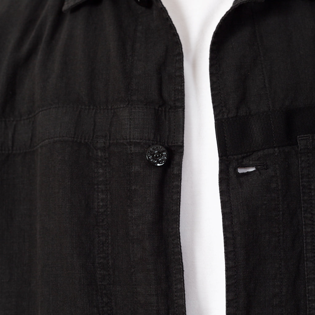 Tela Button Up Jacket - Black (V0029)