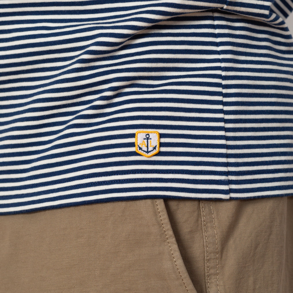 Heritage Striped T-Shirt - Oceano/Milk