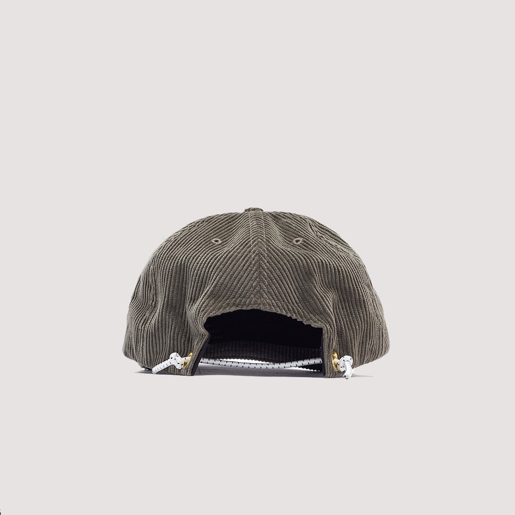 Whale Cord Hat - Green Olive