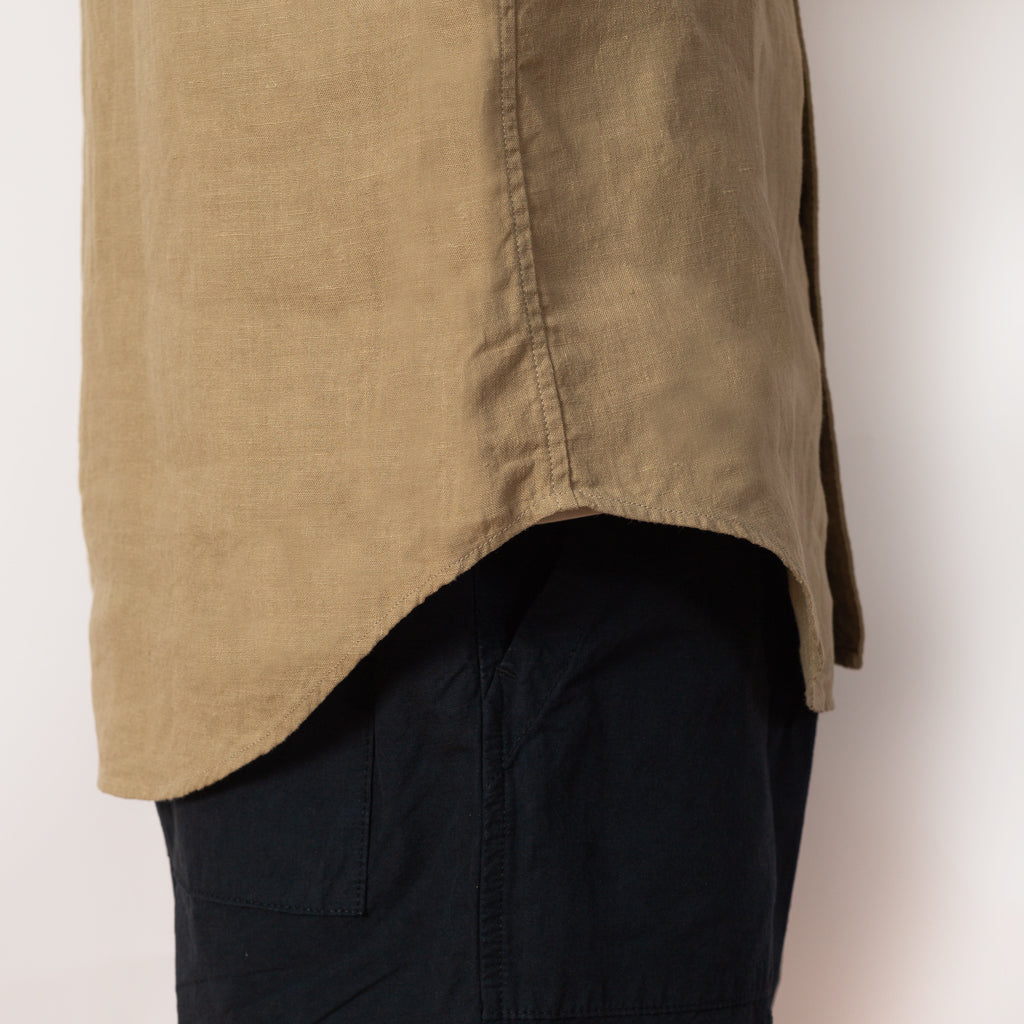 Linen Clip Shirt - Beige