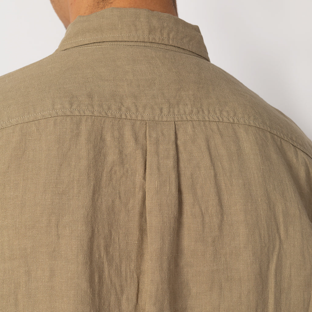 Linen Clip Shirt - Beige