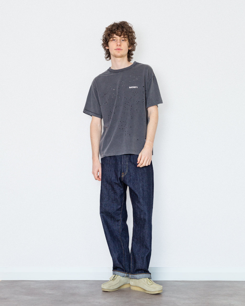 MothTech T-Shirt - Aged Black (00A02)