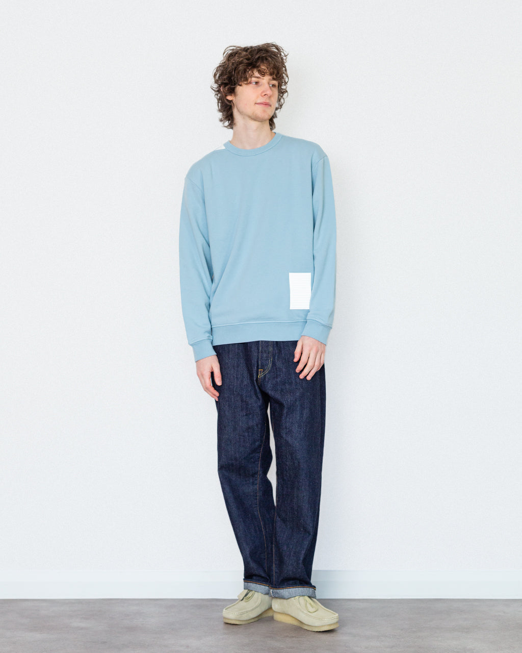 Patch Sweatshirt - V004A Dust Blue | Stone Island Marina | Peggs