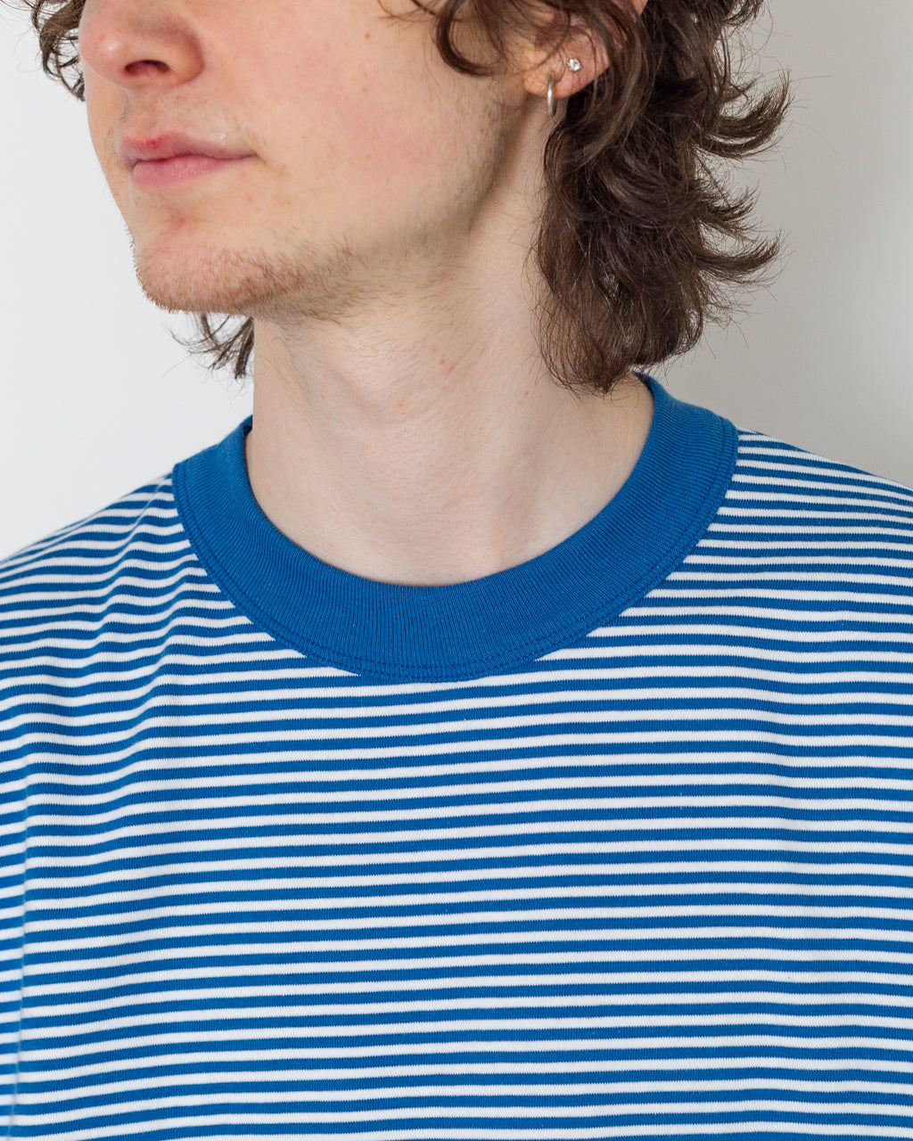 Heritage Stripe T-Shirt - Dark Blue/Blanc