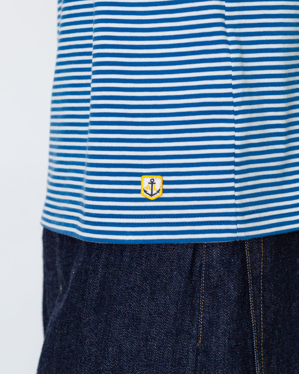 Heritage Stripe T-Shirt - Dark Blue/Blanc