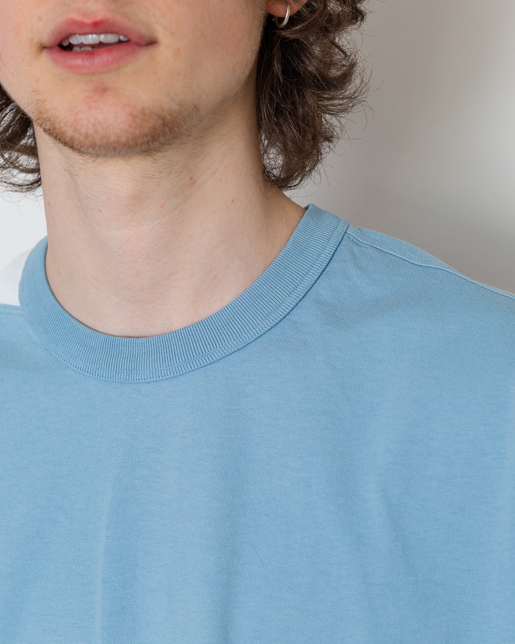 Stencil T-Shirt - V004A Dust Blue | Stone Island Marina | Peggs & son.