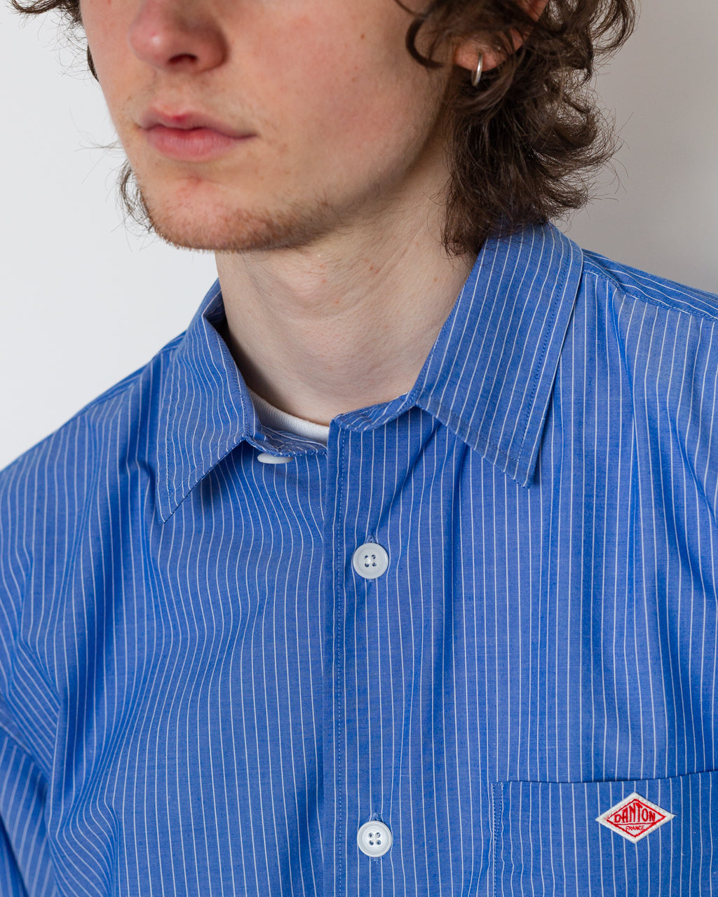Work Shirt - Blue/White Stripe