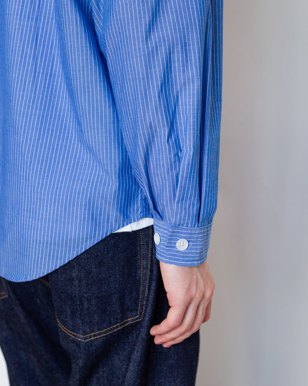 Work Shirt - Blue/White Stripe