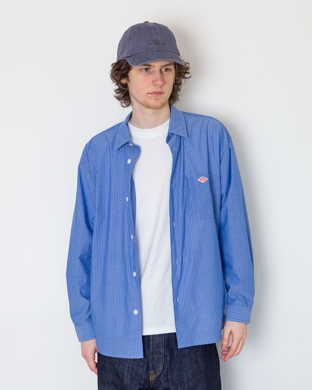 Work Shirt - Blue/White Stripe