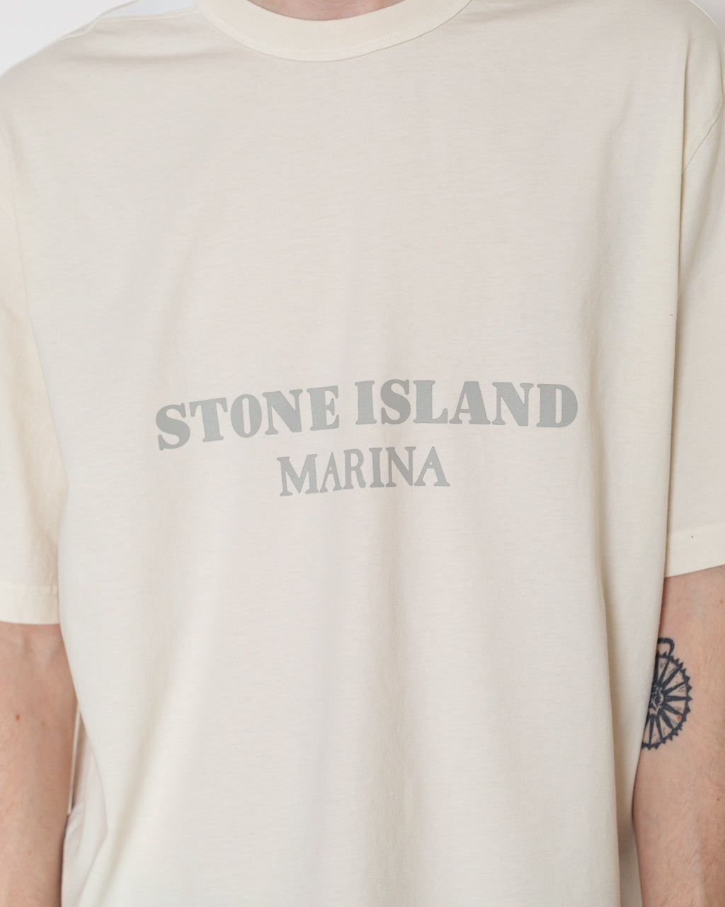 Stencil T-Shirt - V0093 Ivory