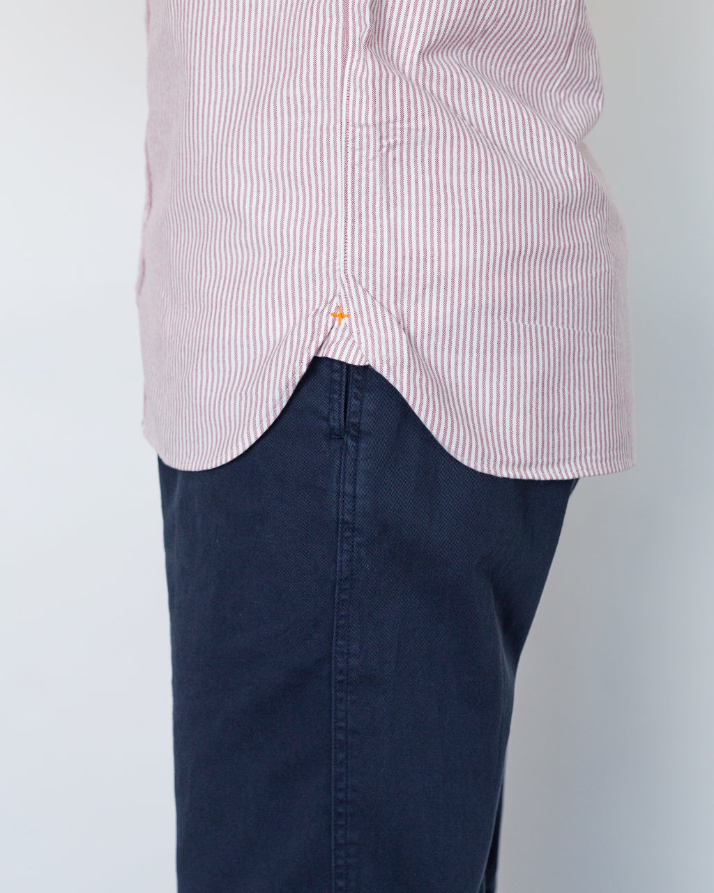 Oxford Candy Stripe Shirt - Wine