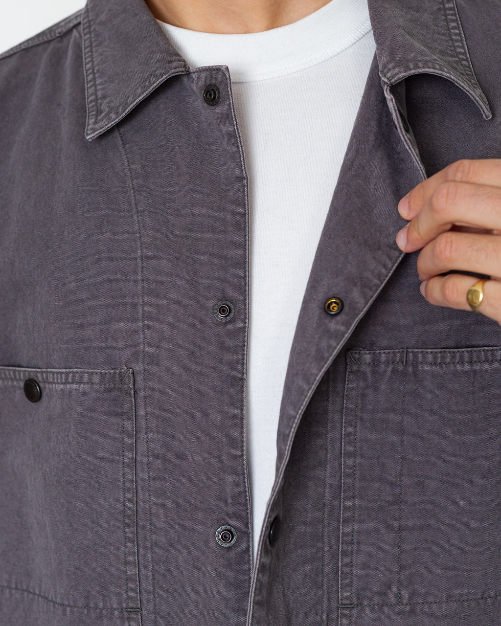 Coverall Jacket - Grey Purple | Ends and Means | Peggs & son.