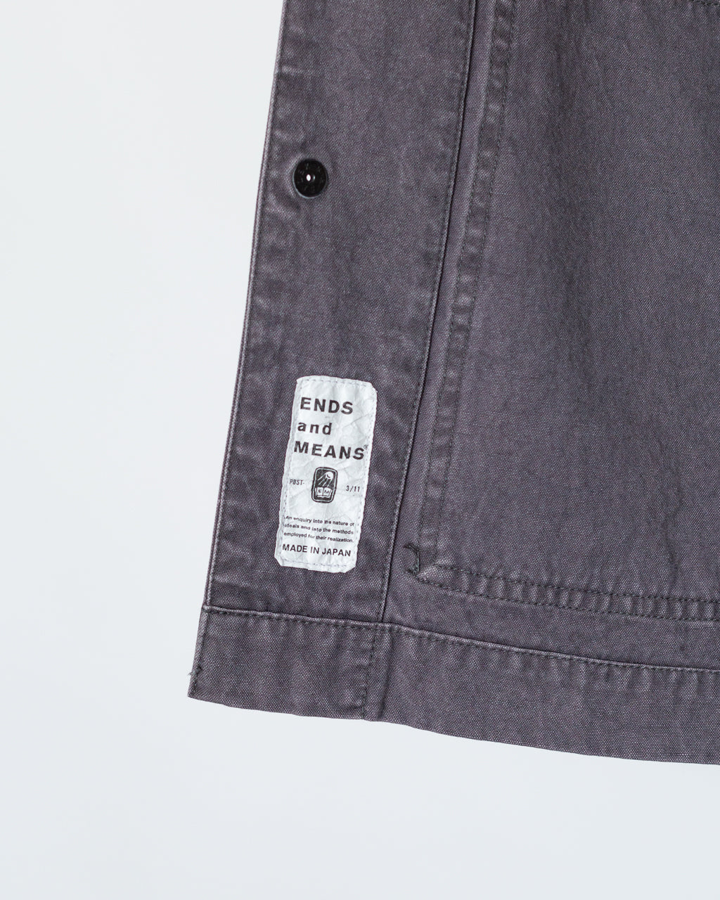 Coverall Jacket - Grey Purple | Ends and Means | Peggs & son.