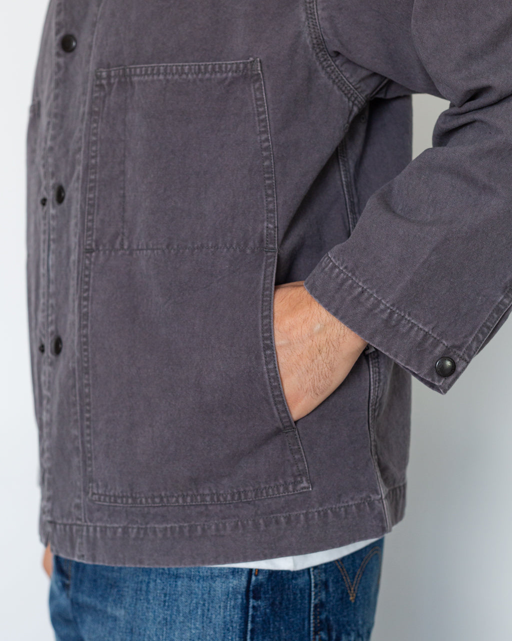 Coverall Jacket - Grey Purple | Ends and Means | Peggs & son.