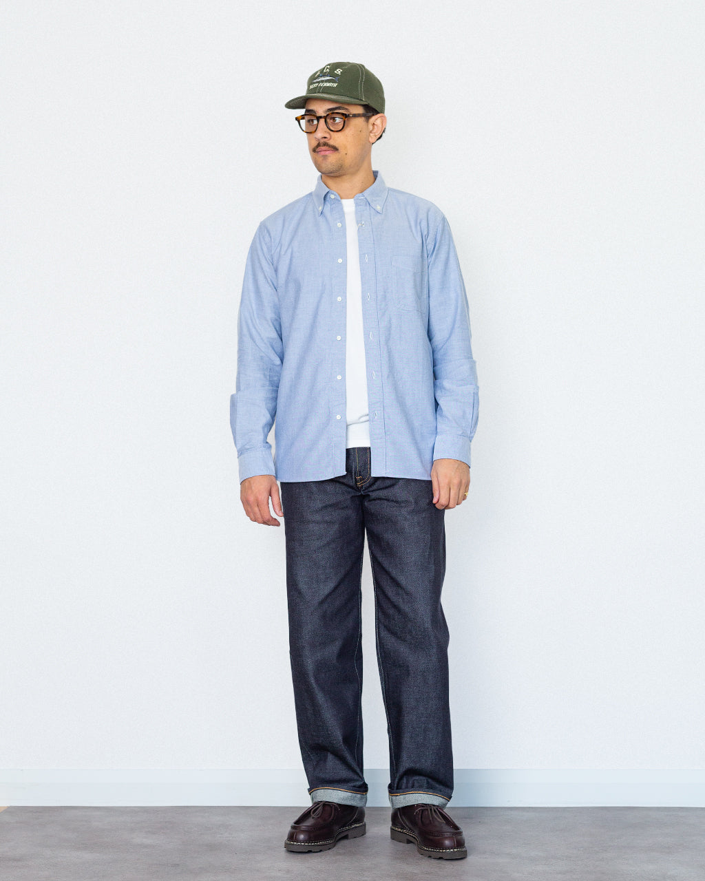 Oxford Shirt - Blue | Beams Plus | Peggs & son.
