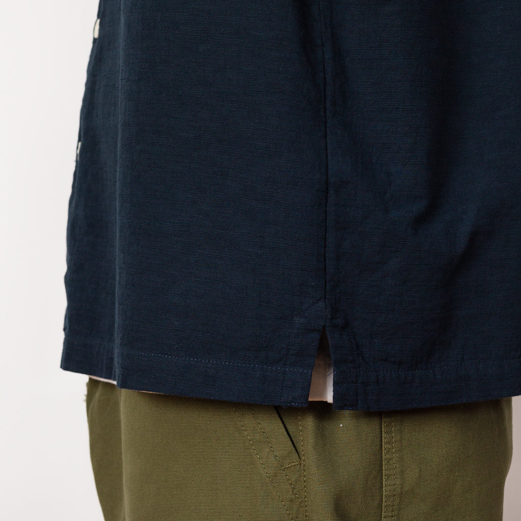 Relaxed Soft Collar Shirt - Navy