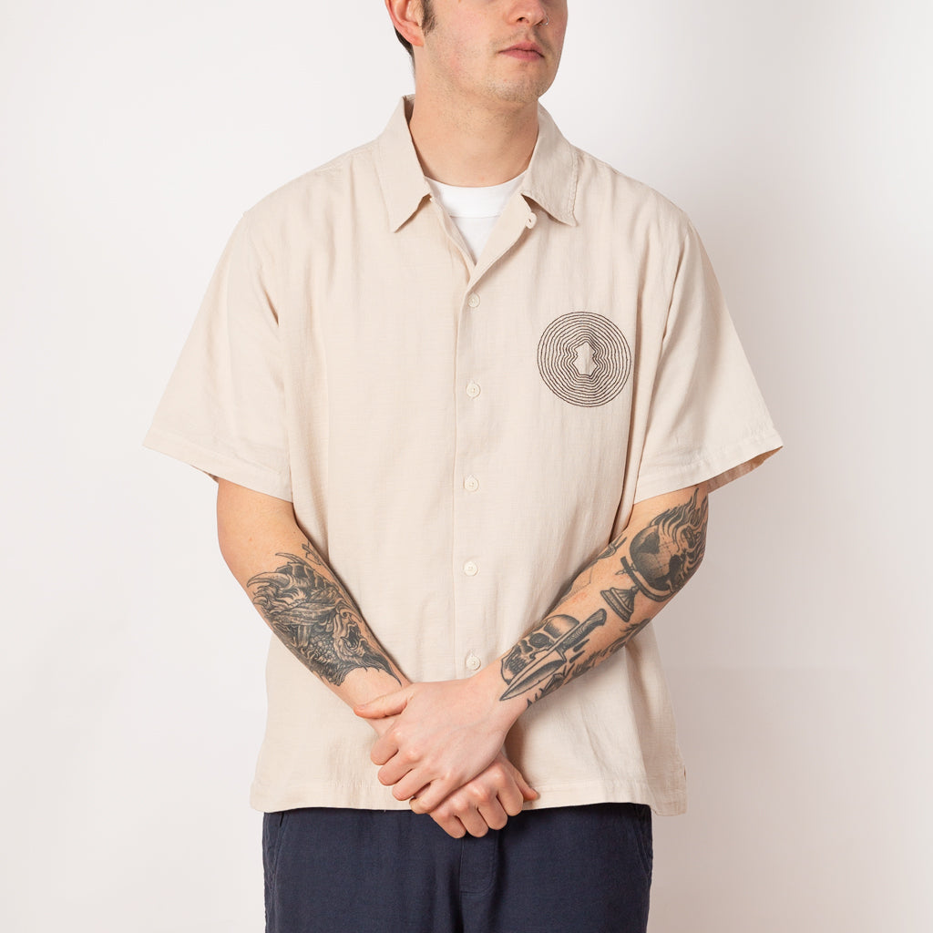 Relaxed Soft Collar Shirt - Light Stone