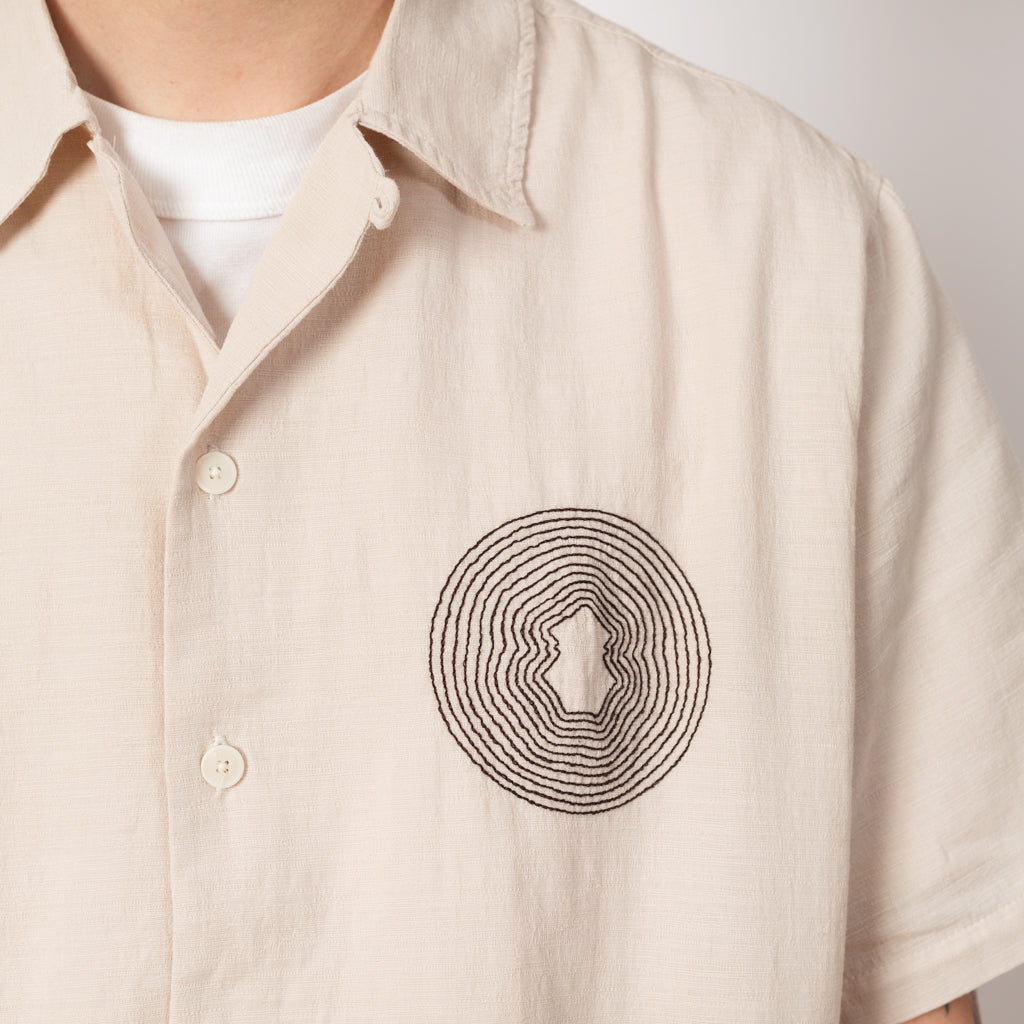 Relaxed Soft Collar Shirt - Light Stone