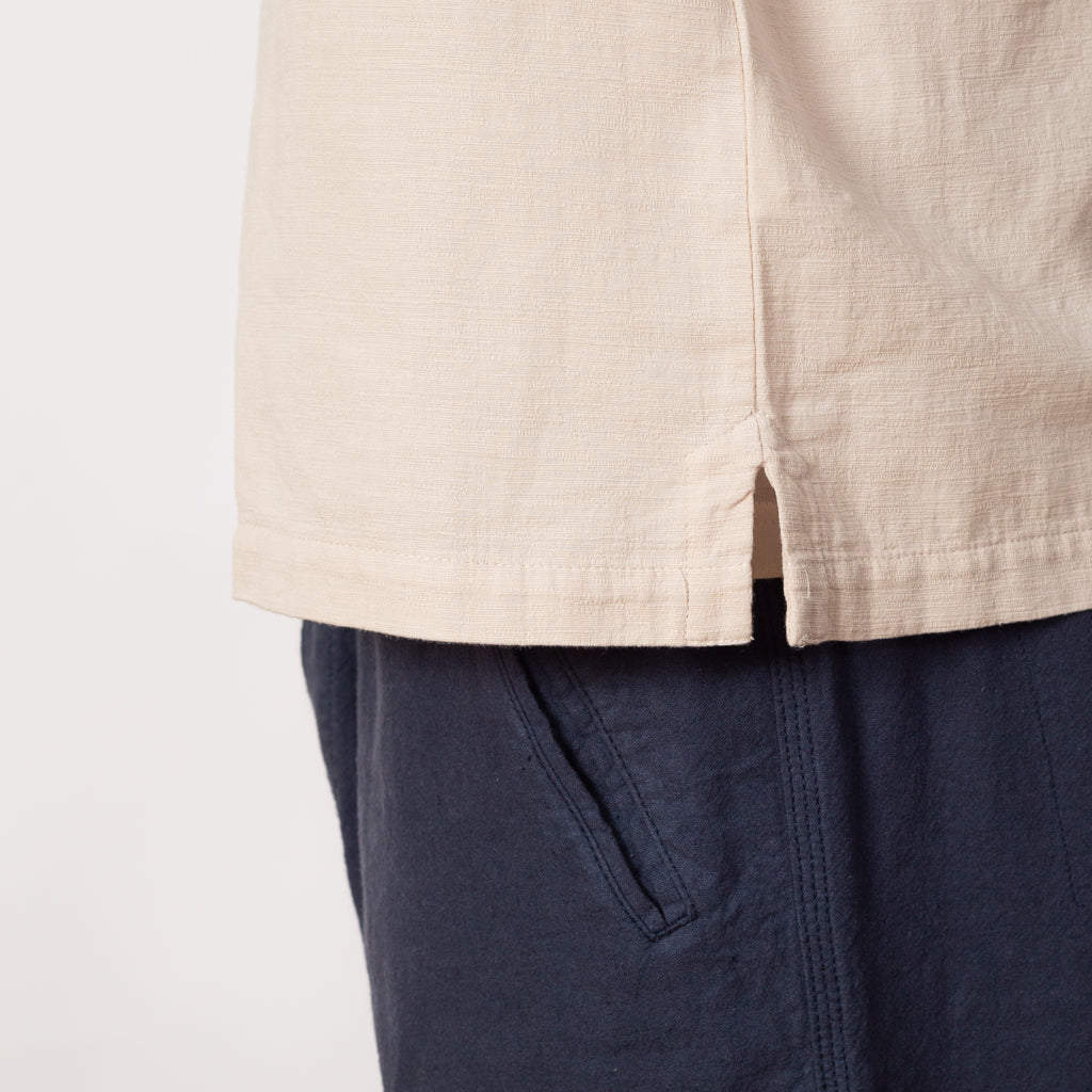 Relaxed Soft Collar Shirt - Light Stone
