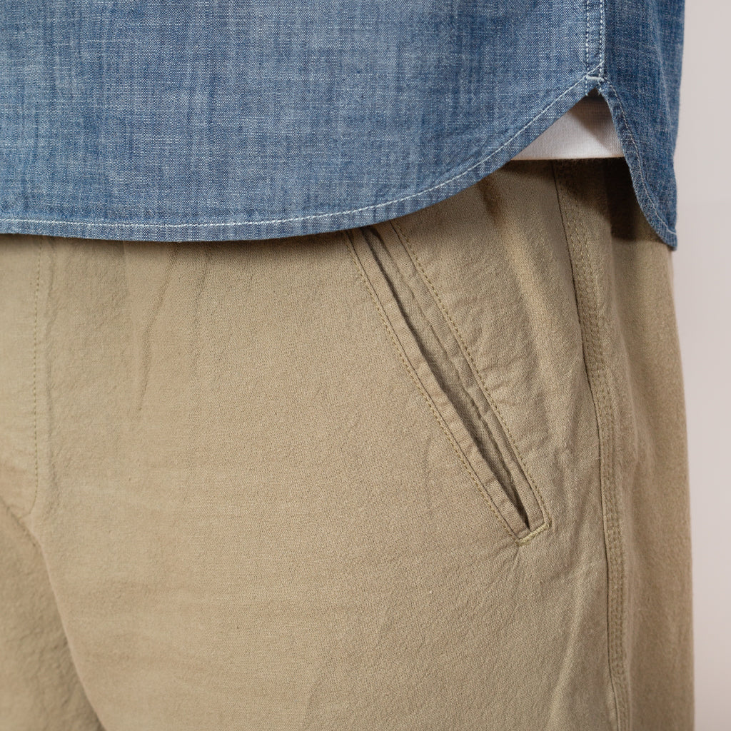 Drawcord Assembly Pant - Sage Cotton Linen