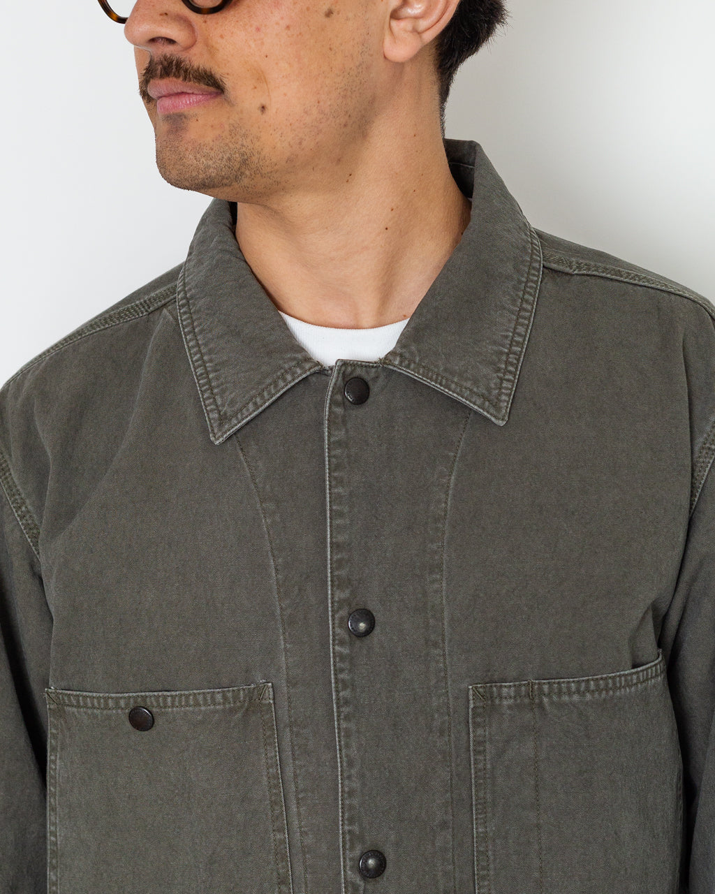 Coverall Jacket - Olive | Ends and Means | Peggs & son.