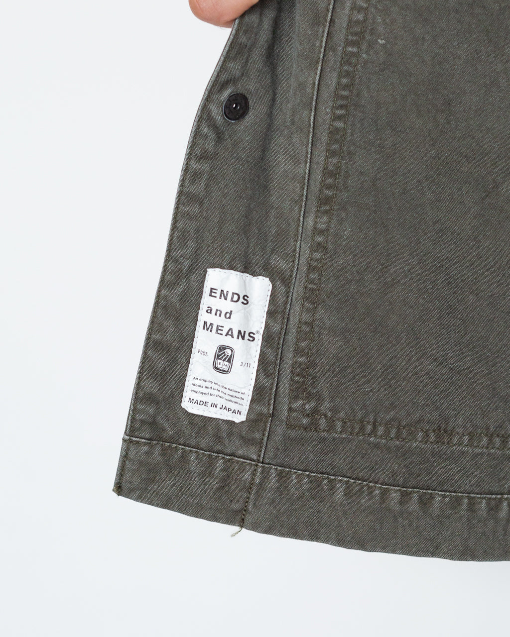 Coverall Jacket - Olive | Ends and Means | Peggs & son.