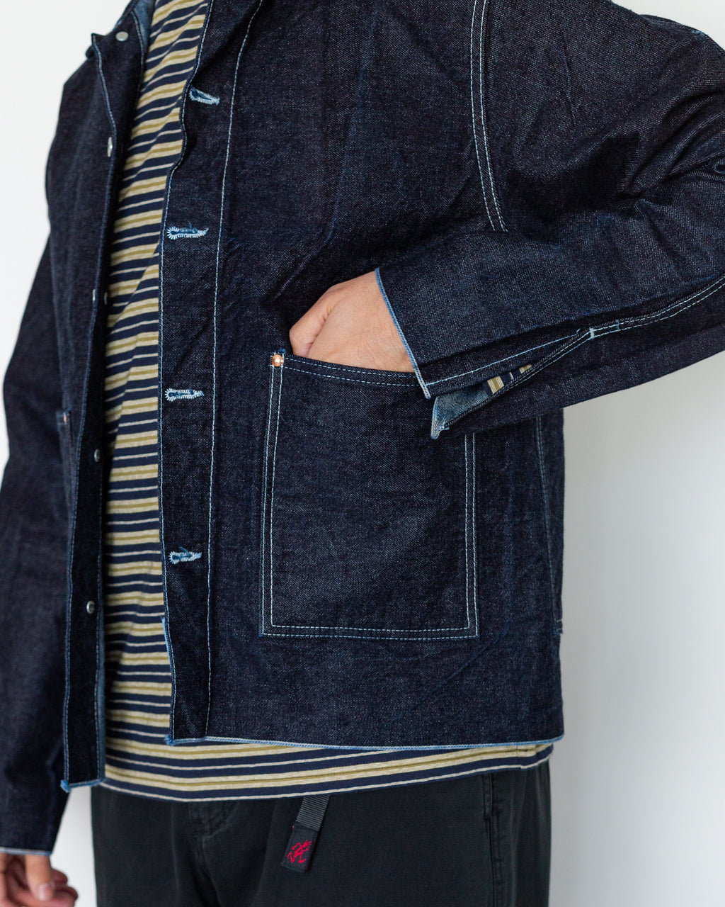Cross Cut Denim Jacket - Rinsed