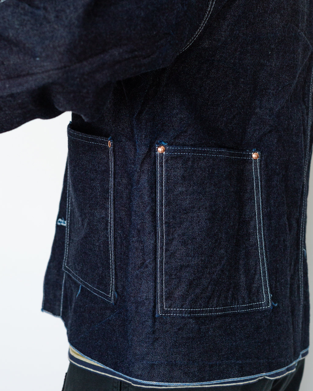 Cross Cut Denim Jacket - Rinsed