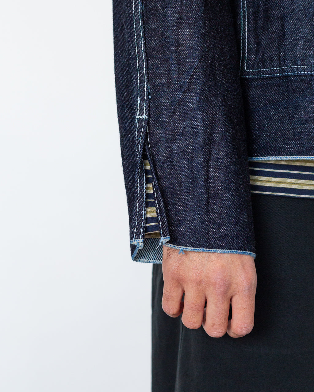 Cross Cut Denim Jacket - Rinsed