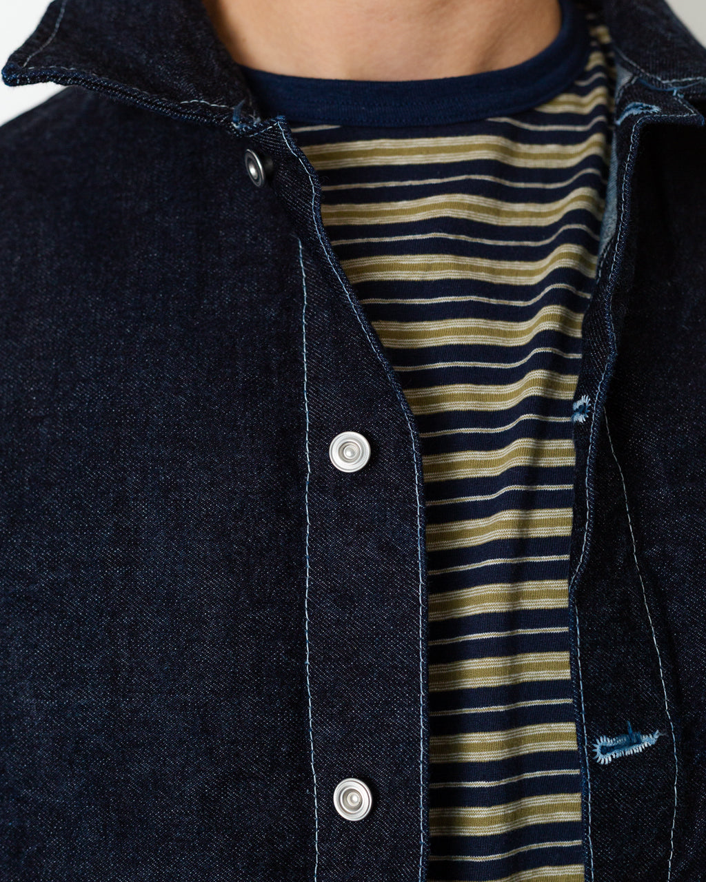 Cross Cut Denim Jacket - Rinsed