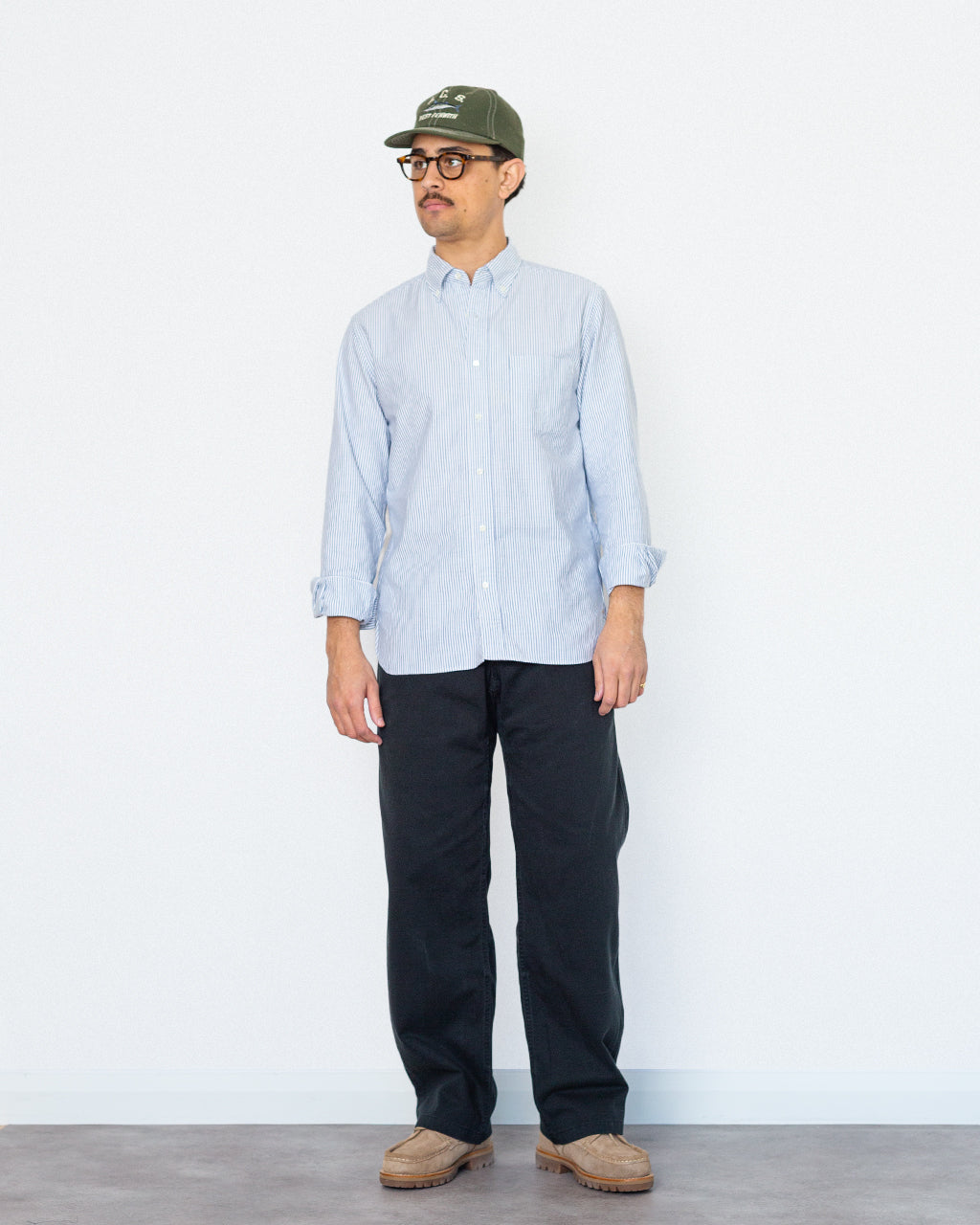 Oxford Candy Stripe Shirt - Blue