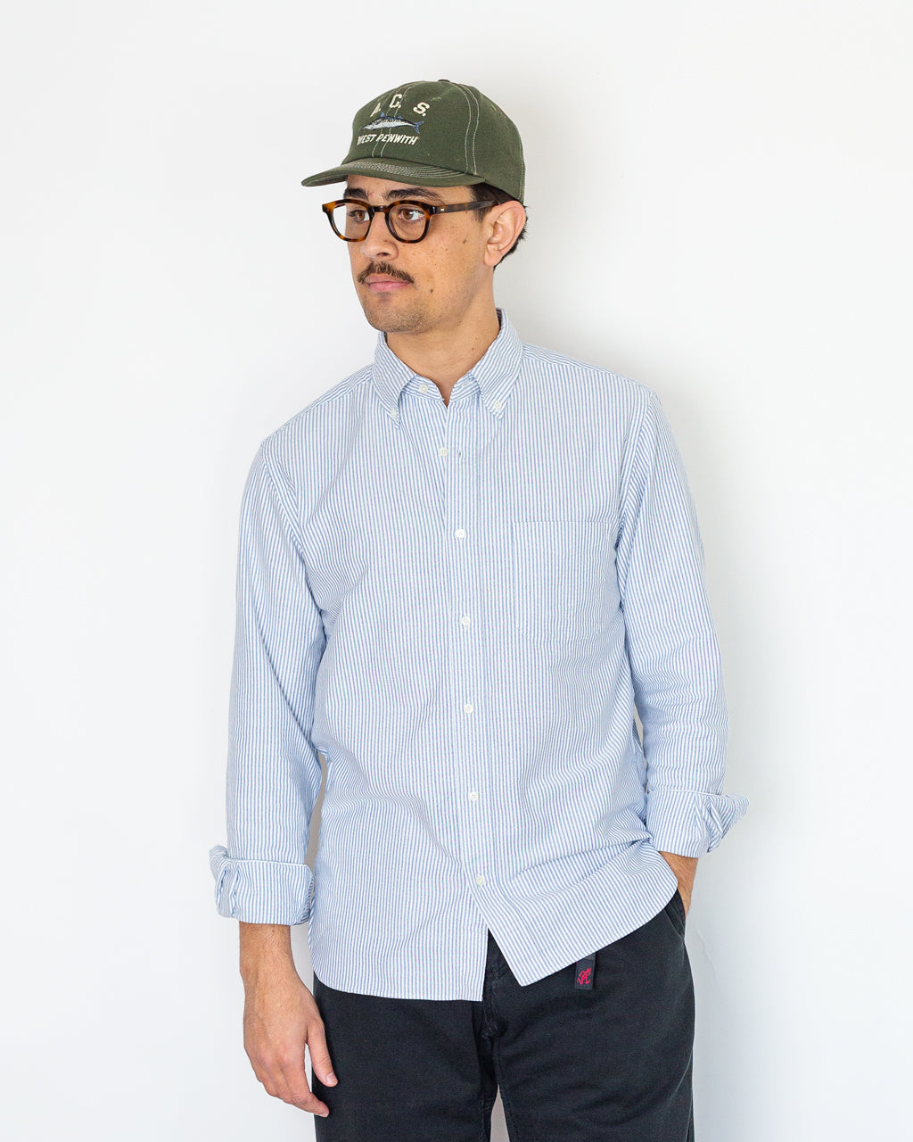 Oxford Candy Stripe Shirt - Blue