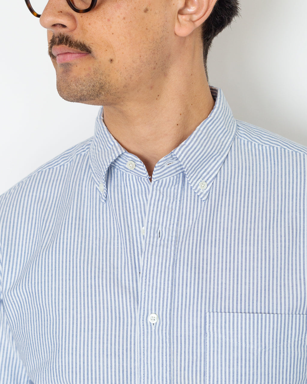 Oxford Candy Stripe Shirt - Blue