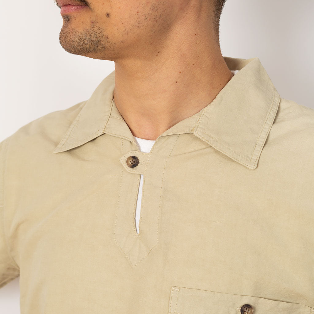 Heritage Linen Smock - Oyster Beige