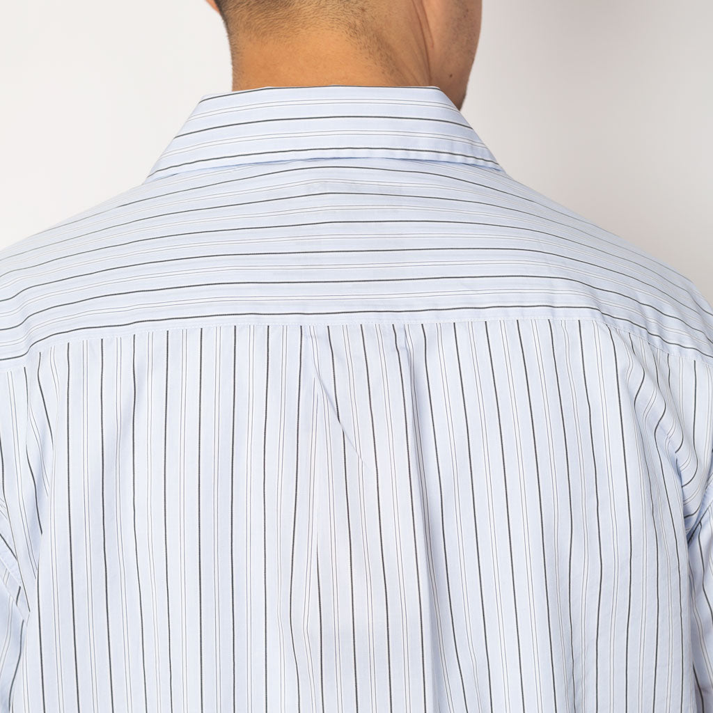 Holiday Shirt - Light Blue Banker Stripe